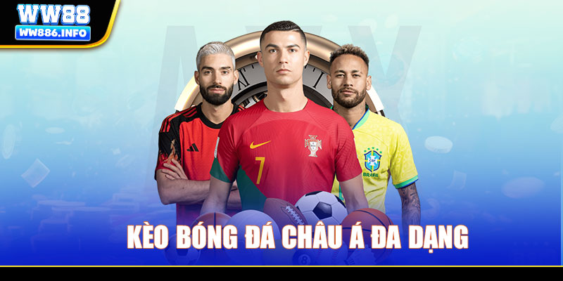 Kèo bóng đá châu Á đa dạng